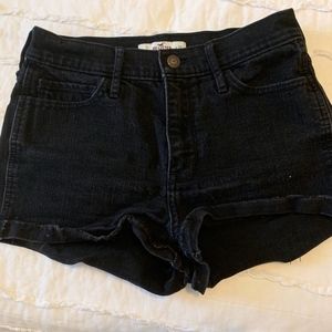 Black High Wasted Shorts